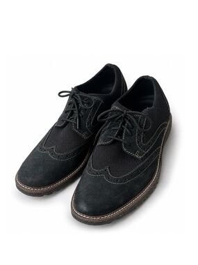J Murphy Johnston Murphy Duncan Oxford Mens 11M Black Wingtip Dress Casual Shoes
